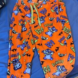 Orange Monster Print Kids Pajamas